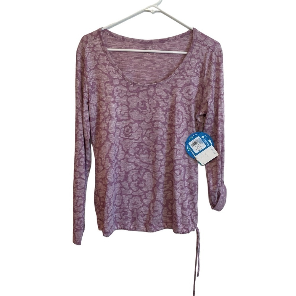 Columbia Women’s Kickin It Top size small Purple Floral
